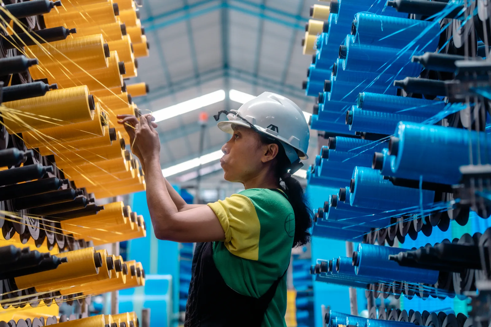 Weaving line detail at Magna